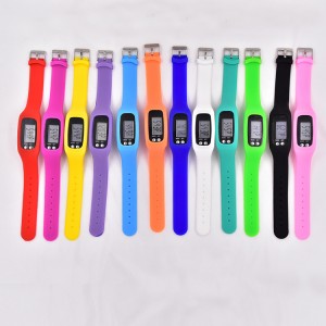 EI-0074 Custom Silicone Pedometer Watches