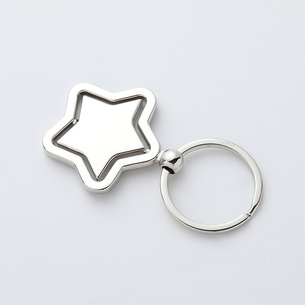HH-1051 Promotional Spinning Star Keychains