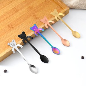 HH-0070 custom metal spoons with animal head