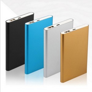 EI-0009 Aluminium Alloy Slim Mobile Power Bank 5000mAh