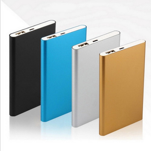 EI-0009 Aluminum Alloy Slim Mobile Power Bank 5000mAh