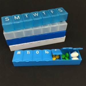 HP-0095 reklaminis logotipas PP 7 dienų tablečių dėžutės