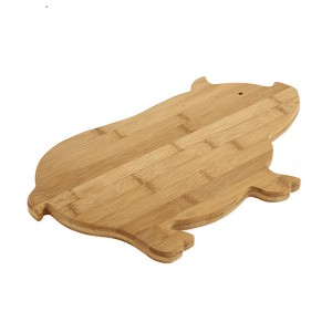 HH-0288 promotional bamboo pig shape chopping boards