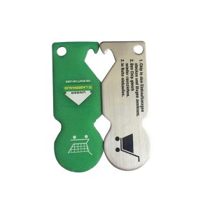 HH-1121 Tsika Trolley Coin Opener Keychains