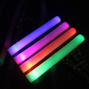 Online Exporter China Foam Glow Stick Wholesale Light up LED Flashing Foam Stick