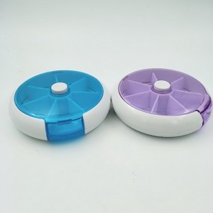 HP-0082 Promotional Rotating Pill Box mei 7 compartments