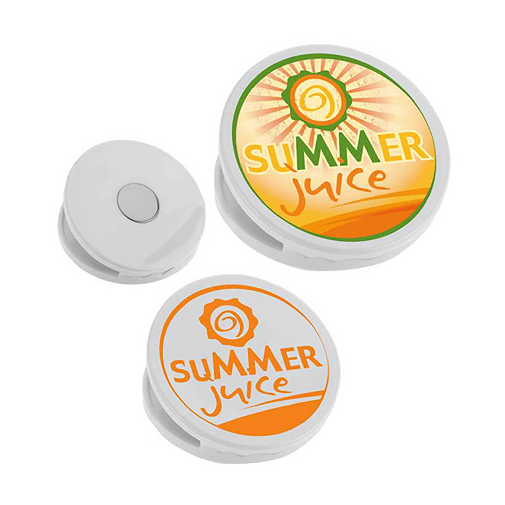 OS-0077 custom magnetic round clips with logo