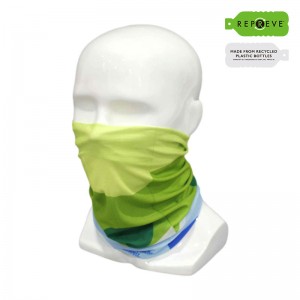 AC-0453 rPET bandanas គ្មានថ្នេរដែលមិនប៉ះពាល់ដល់បរិស្ថាន