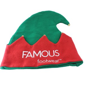 AC-0120 promotional elf santa hats with jingle bells