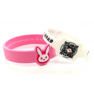 HP-0065 Pulseras promocionales de silicona con forma personalizada