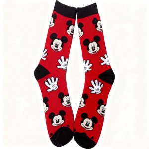 AC-0030 Jacquard crew socks