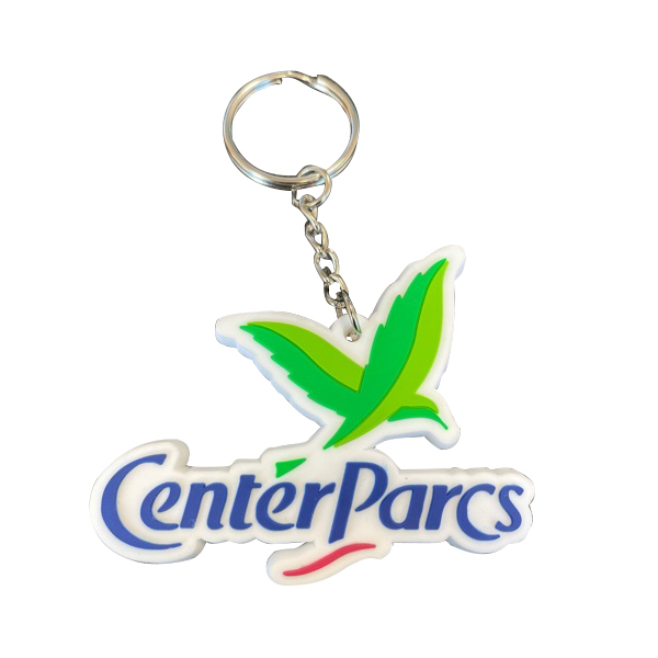 HH-0434 die cut shaped pvc keychains with logo