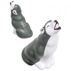HP-0344 Promotional wolf-shaped stress relievers