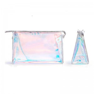 2019 ixabiso kwihoseyile China Promotional Plastic Transparent Beauty PVC Yenza up Case Bag