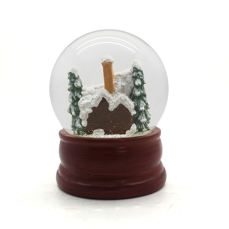 HH-1203 စိတ်ကြိုက် resin snowglobes 150mm