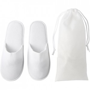 AC-0110 Custom wellness slippers with pouch