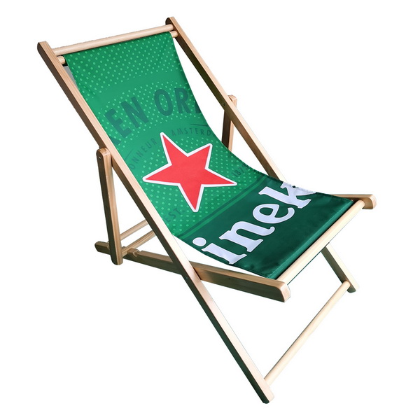 LO-0300 Promotional foldable wooden deck chairs