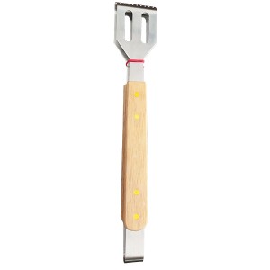 LO-0109 Promotional wooden barbecue tongs